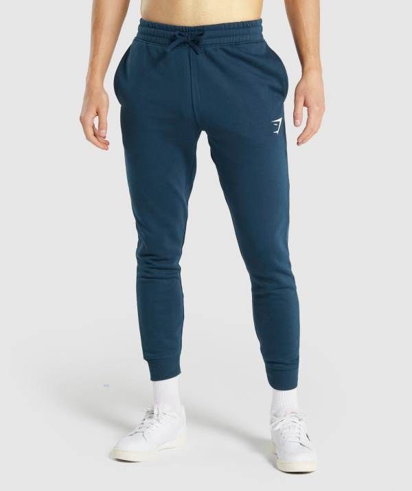 Panske Joggers Gymshark Crest Námornícka Modrá | LS4513862